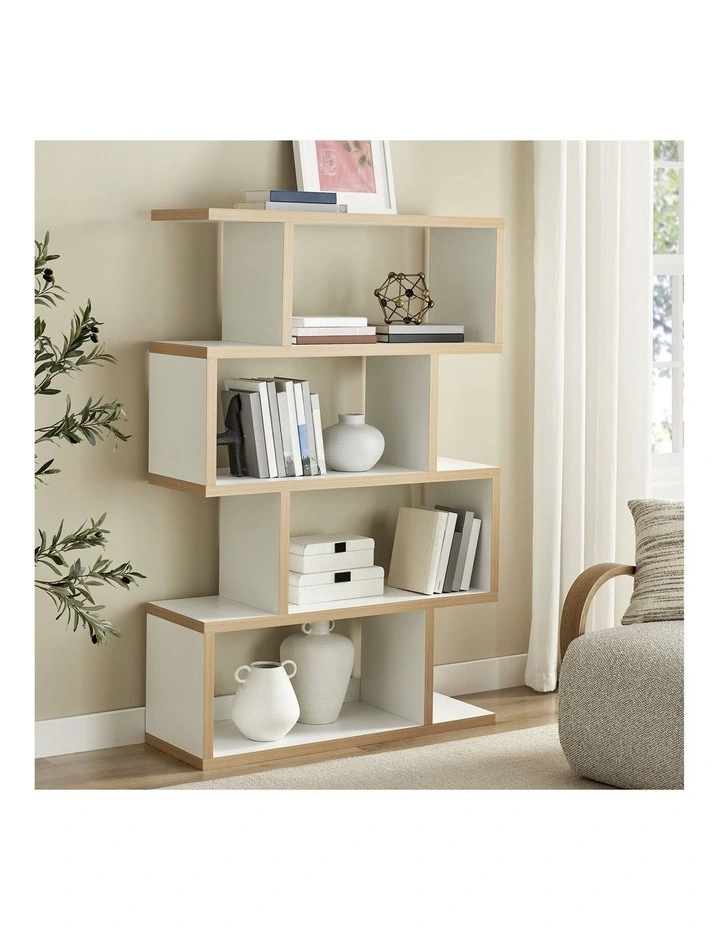 Janet Bookcase Display Unit Shelving 100W x 152H White image 3