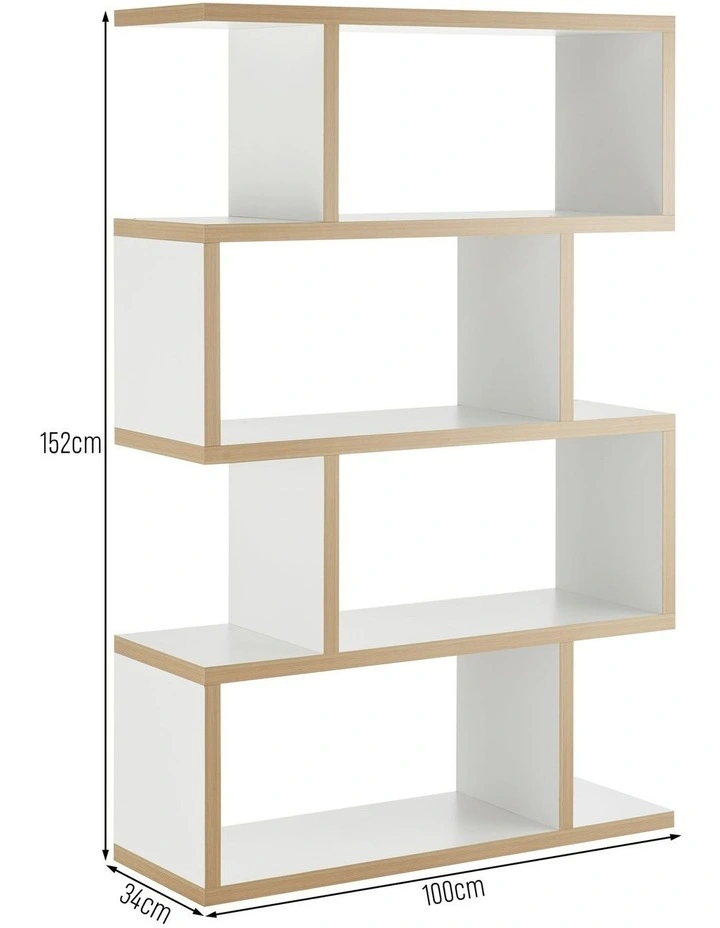 Janet Bookcase Display Unit Shelving 100W x 152H White image 7