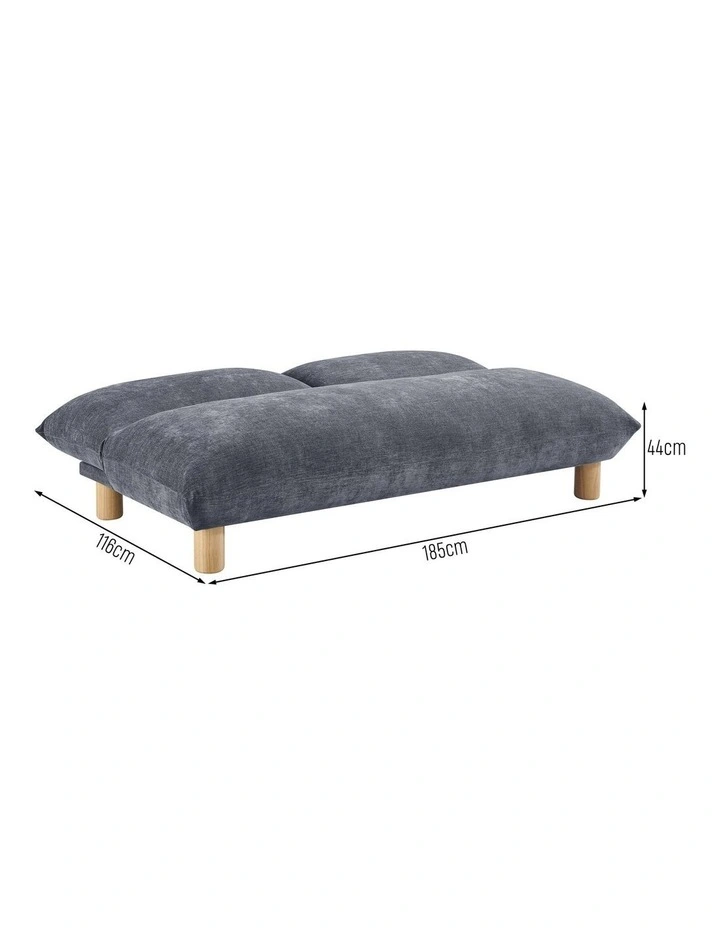 Althea Sofa Bed Lounge Couch Navy Blue image 7