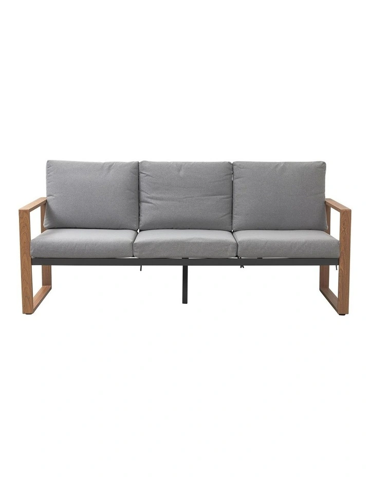 Naomi Outdoor Lounge Garden Set 4 Piece Dark Grey image 3