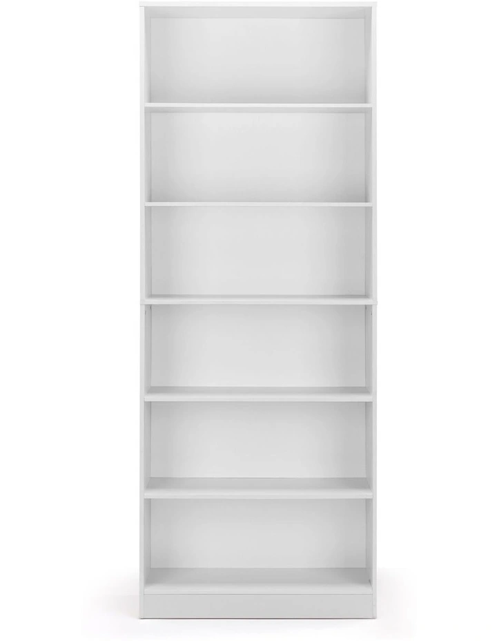 Belle Bookshelf Display Cabinet 6 Tier Bookcase Storage Display Shelf 78cm White image 4