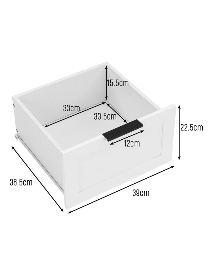 Quincy Tallboy Dresser Chest 7 Drawers White image 6