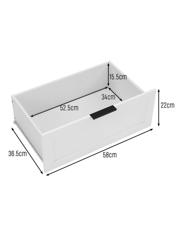 Quincy Tallboy Dresser Chest 7 Drawers White image 7