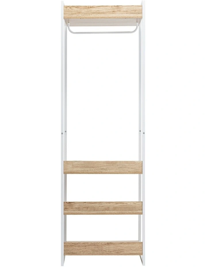 Jones Open Wardrobe Clothes Hanger Shelving White image 4