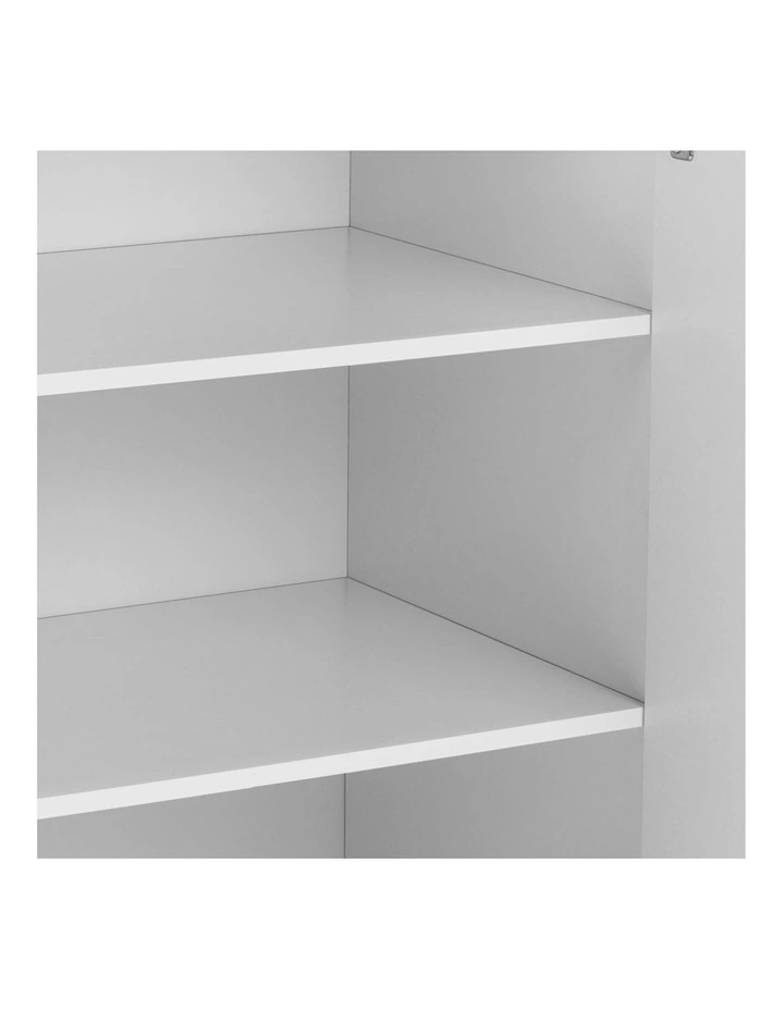 Ivy Pantry Cupboard General Storage Cabinet 2 Door 2 Tier Shelf Multipurpose White image 6