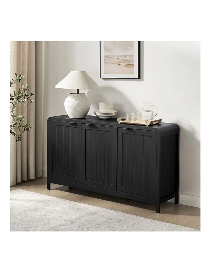Roy Buffet Sideboard Cabinet 3 Doors Black image 3