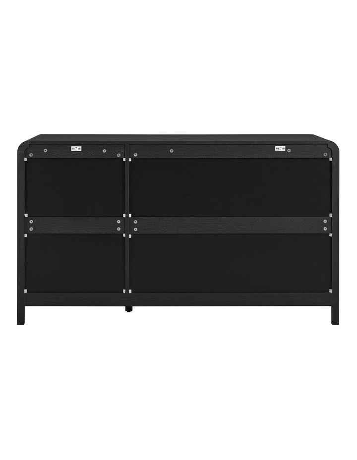 Roy Buffet Sideboard Cabinet 3 Doors Black image 4
