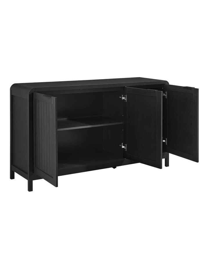 Roy Buffet Sideboard Cabinet 3 Doors Black image 5