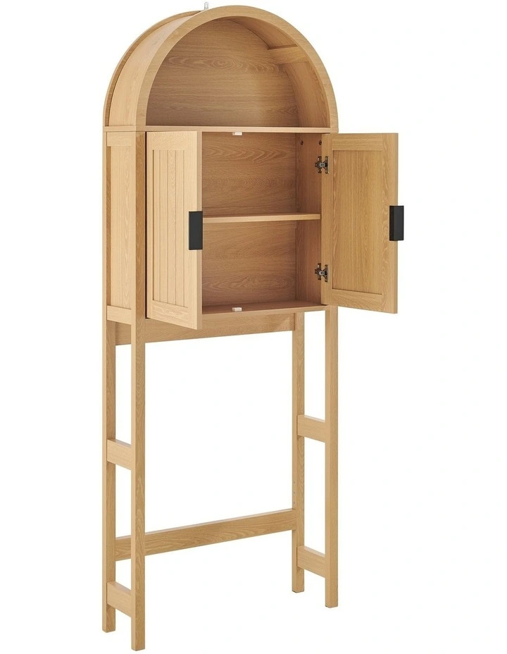 Roy Over The Toilet Storage Cabinet 2 Doors Oak image 5
