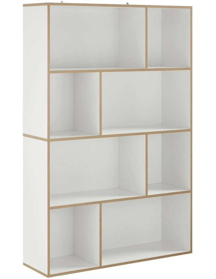 Janet Bookcase Display Unit Shelving 100W x 150H White image 1