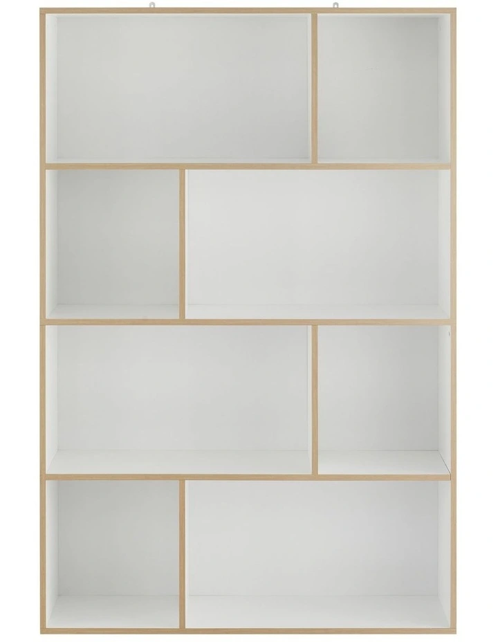 Janet Bookcase Display Unit Shelving 100W x 150H White image 4