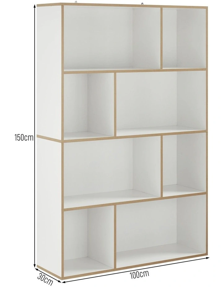 Janet Bookcase Display Unit Shelving 100W x 150H White image 7