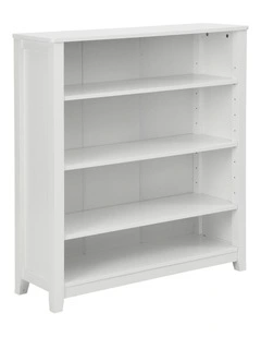 Eira Bookcase Bookshelf Display Cabinet 4 Tier White