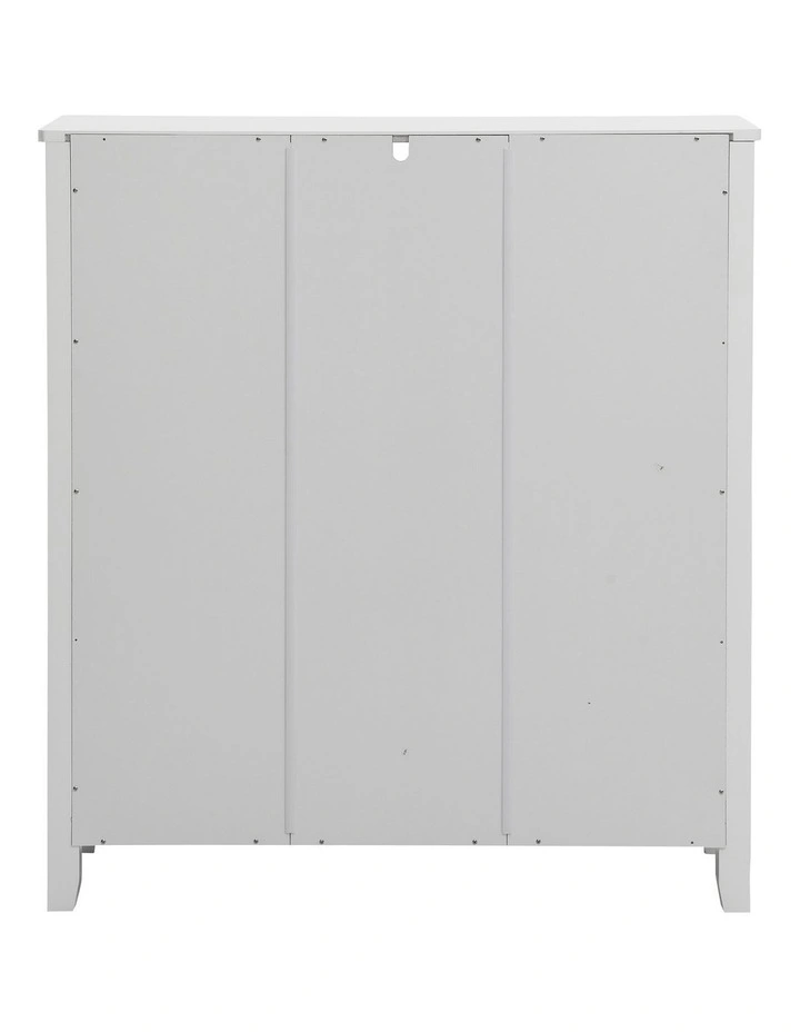 Eira Bookcase Bookshelf Display Cabinet 4 Tier White image 5