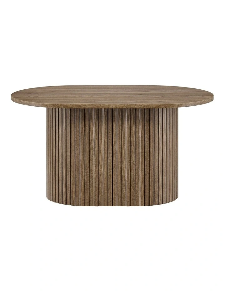 Kayla Coffee Table Oval 80cm Walnut image 3