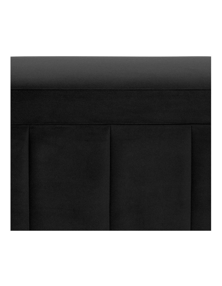 Becca Storage Ottoman Blanket Box Lounge Bench Black Velvet image 5
