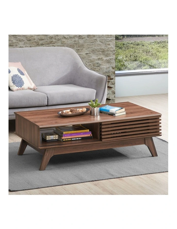 Clancy Coffee Table 2 Doors Walnut image 2