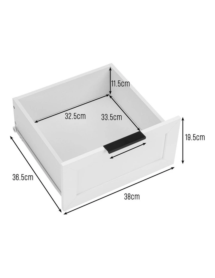 Quincy Tallboy Dresser Chest 5 Drawers White image 7