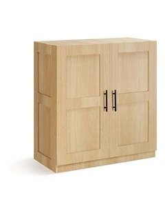 Casey Low Storage Laundry Cabinet 2 Doors Oak