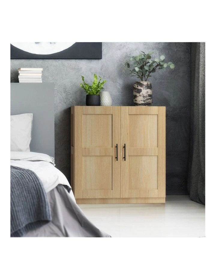 Casey Low Storage Laundry Cabinet 2 Doors Oak image 3