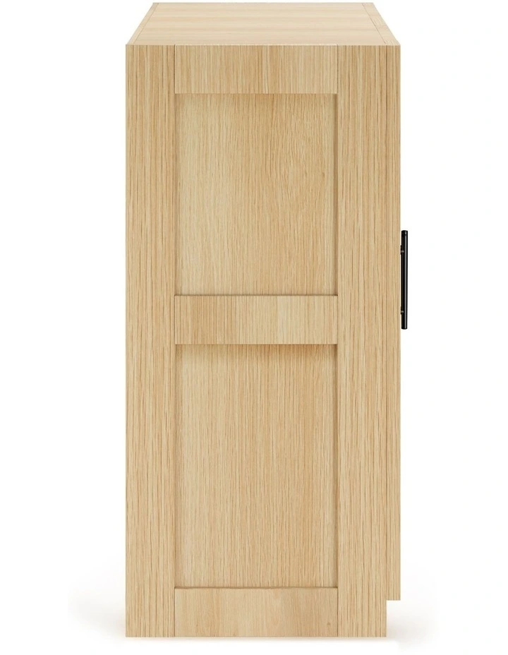 Casey Low Storage Laundry Cabinet 2 Doors Oak image 4