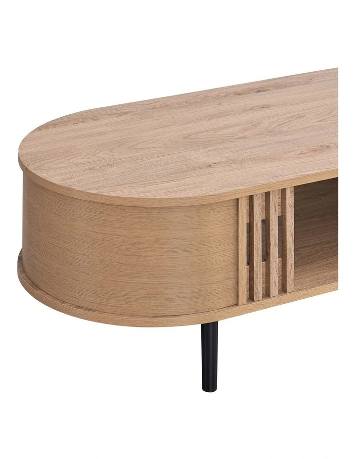 Anna Coffee Table Curved Oak image 4