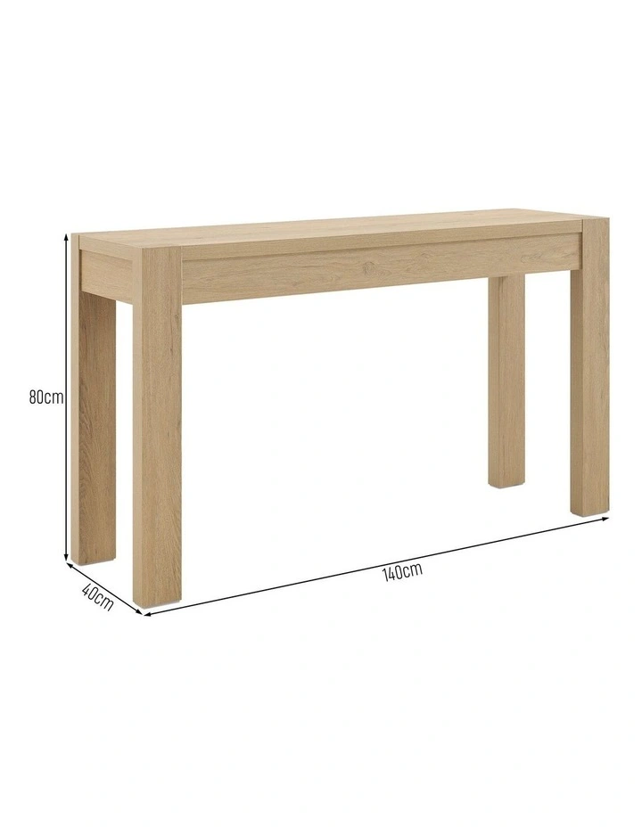 Marla Console Table Hallway Entryway Oak image 7