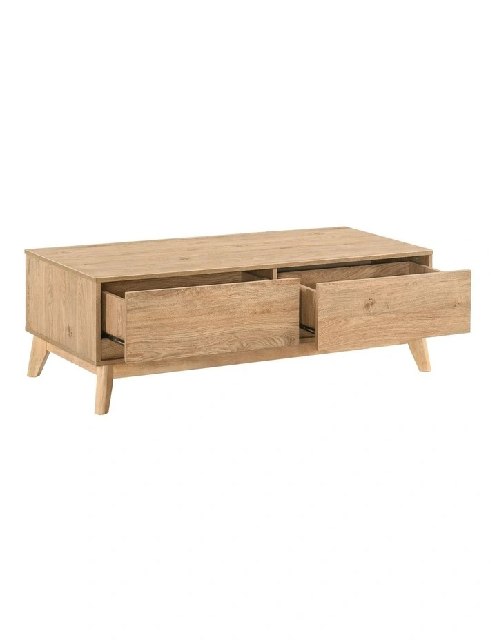 Ariah Coffee Table 2 Drawers Oak image 4