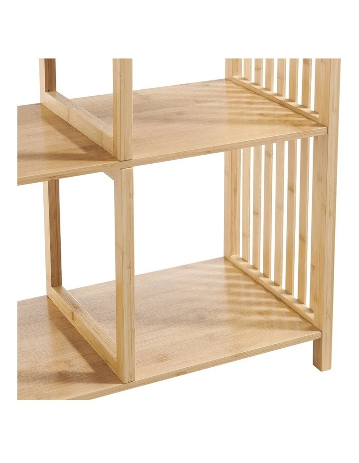 Nicolette Open Shelf Bookshelf Display Unit 2x2 Bamboo image 6