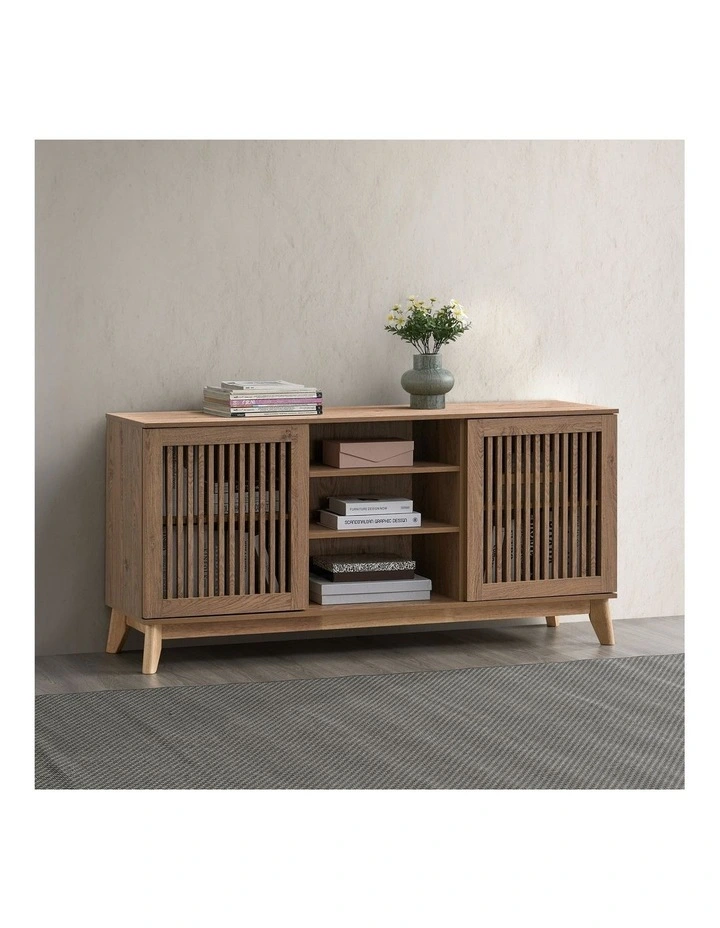 Goria Buffet Sideboard Cabinet 2 Doors Oak image 3