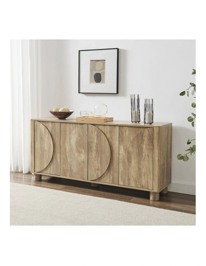 Tanya Buffet Sideboard Cabinet 4 Doors Oak image 3