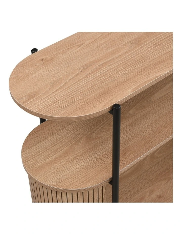 Mia Console Storage 2 Tier Oak and Black image 5