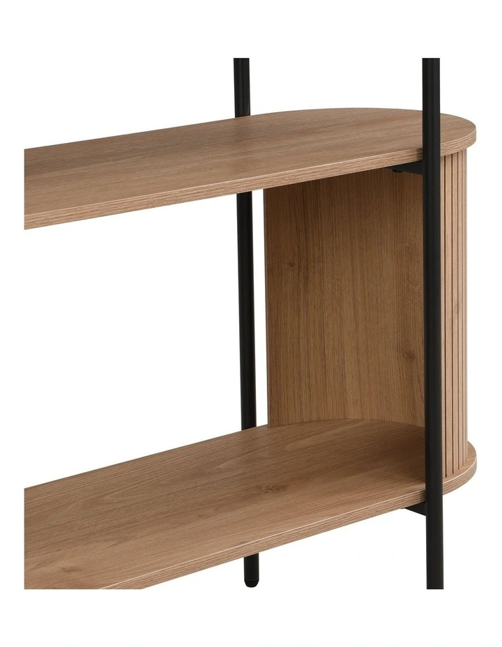 Mia Console Storage 2 Tier Oak and Black image 6