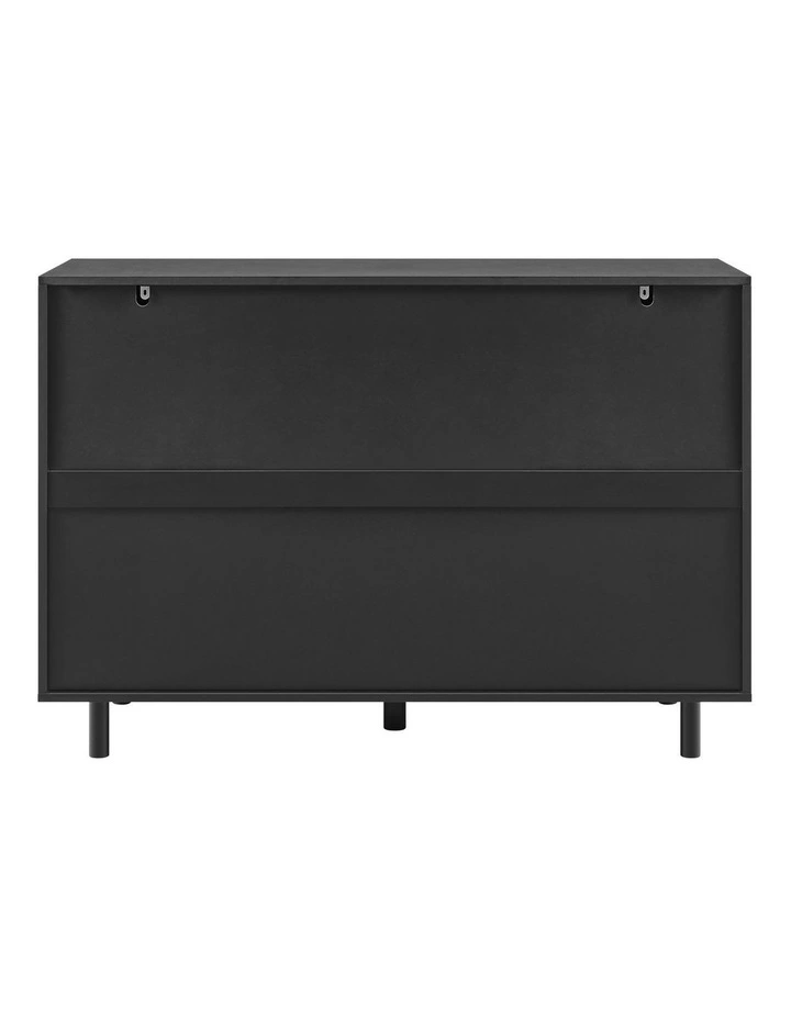 Quincy Tallboy Dresser Chest 7 Drawers Black image 4