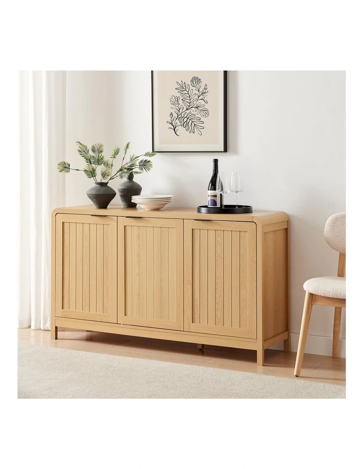 Roy Buffet Sideboard Cabinet 3 Doors Oak image 3