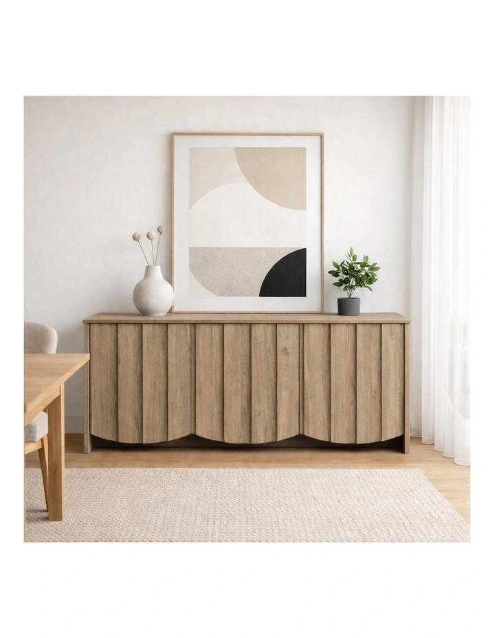 Eden Buffet Sideboard Cabinet 150W 3 Doors Oak image 3