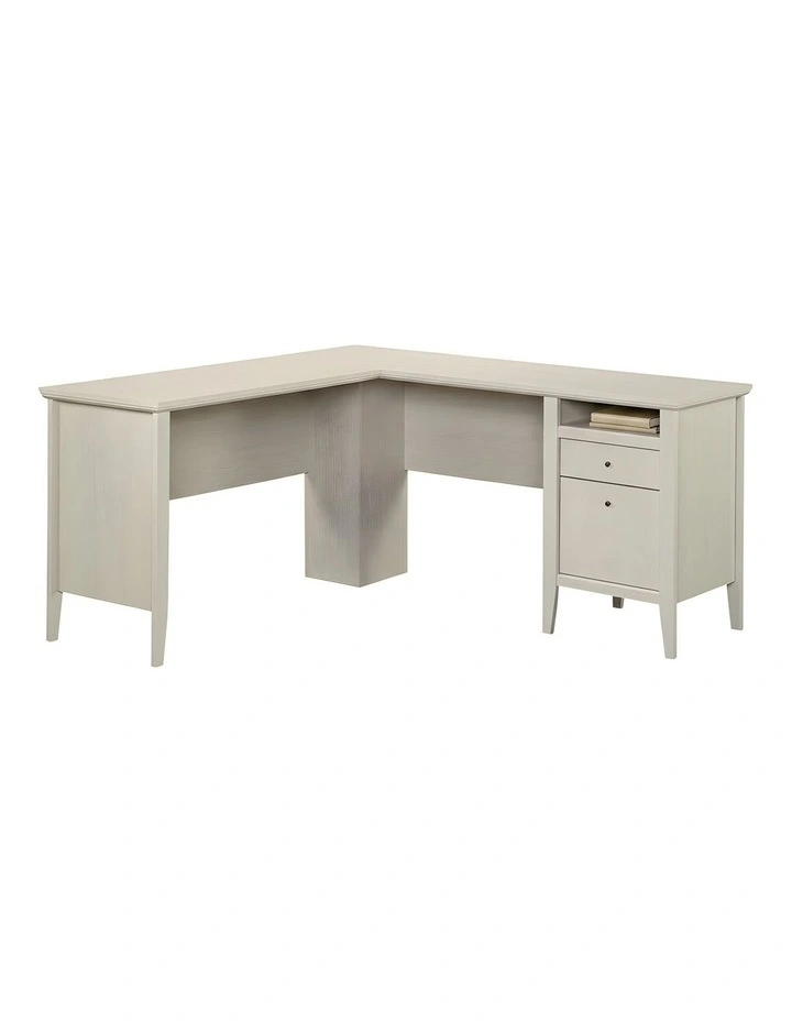 Larkin Ledge L-Shaped Corner Desk Glacier Oak image 1