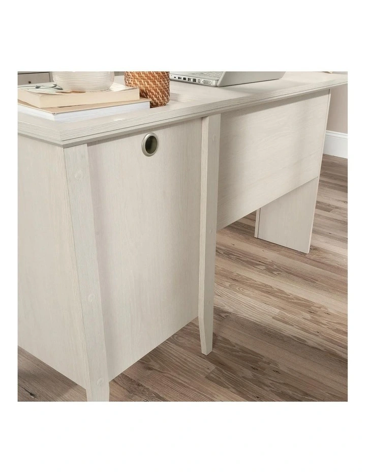 Larkin Ledge L-Shaped Corner Desk Glacier Oak image 6