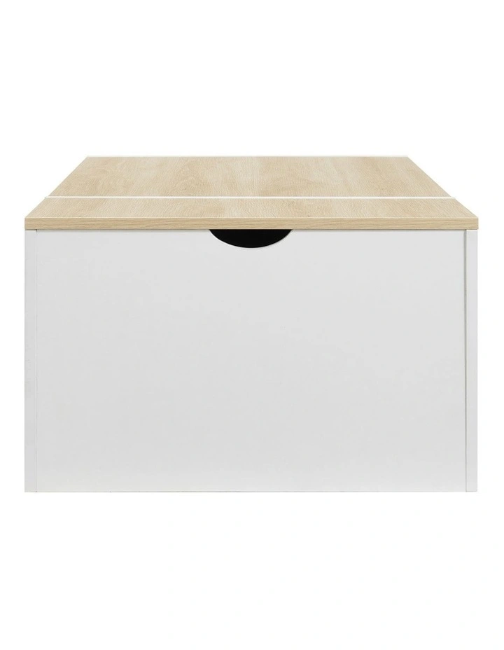 Klea Coffee Table with Storage Oak and White image 4