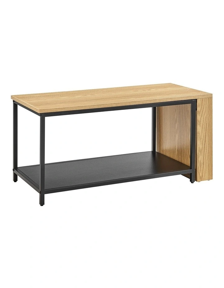 Sabina Coffee Table Extendable Oak and Black image 4