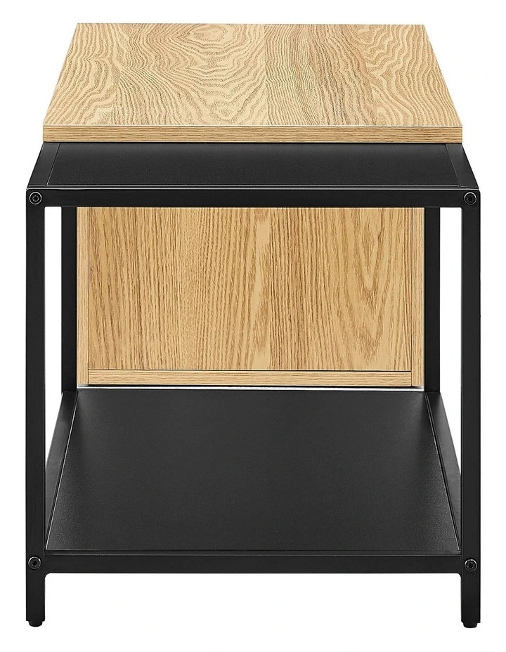 Sabina Coffee Table Extendable Oak and Black image 5