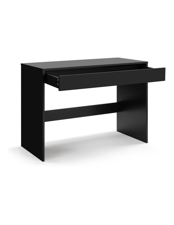 Belle Computer Desk Student Study Office Desk with Drawer Black image 3