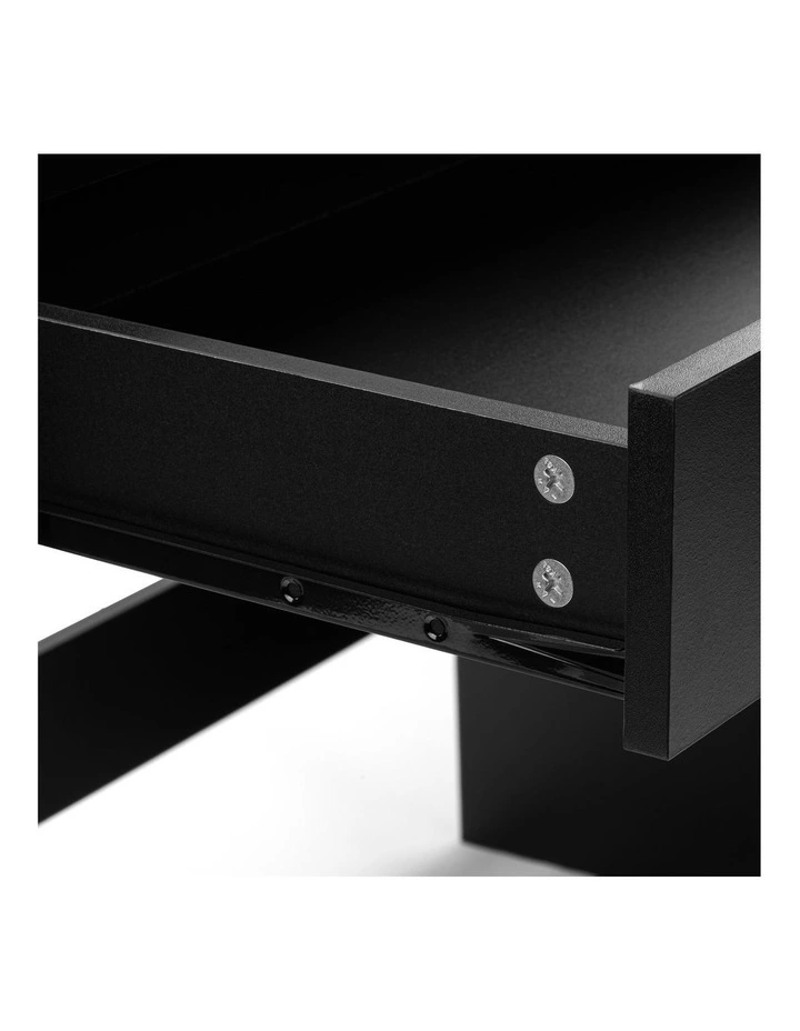 Belle Computer Desk Student Study Office Desk with Drawer Black image 4