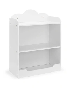 Cloud Kids Bookcase Bookshelf Open Shelving 3 Levels white