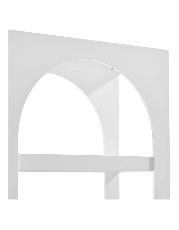 Janna Bookcase Bookshelf Display Unit 4 Tier Oak and White image 5