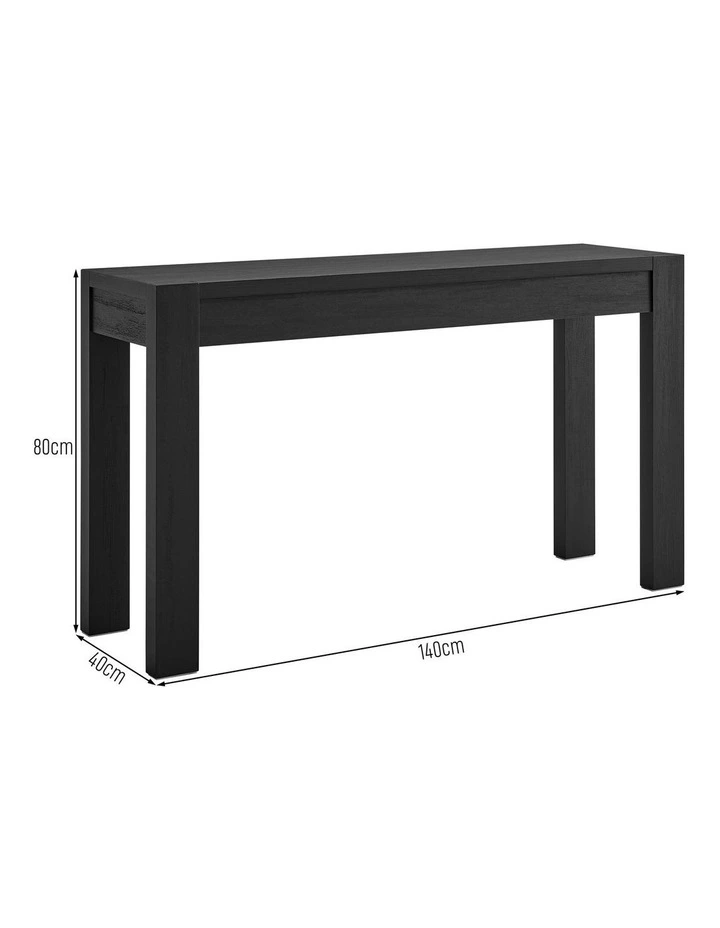 Marla Console Table Hallway Entryway Black image 7