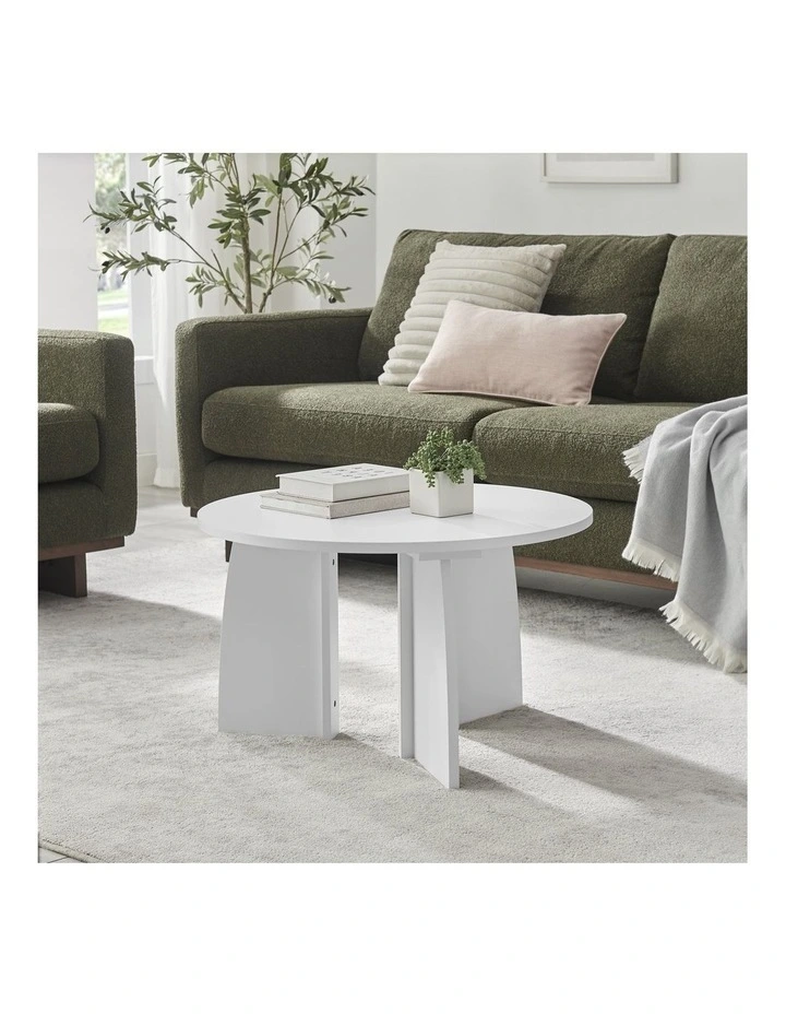 Terra Coffee Table Round White image 2