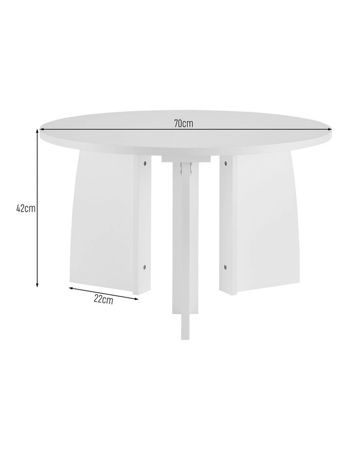 Terra Coffee Table Round White image 7
