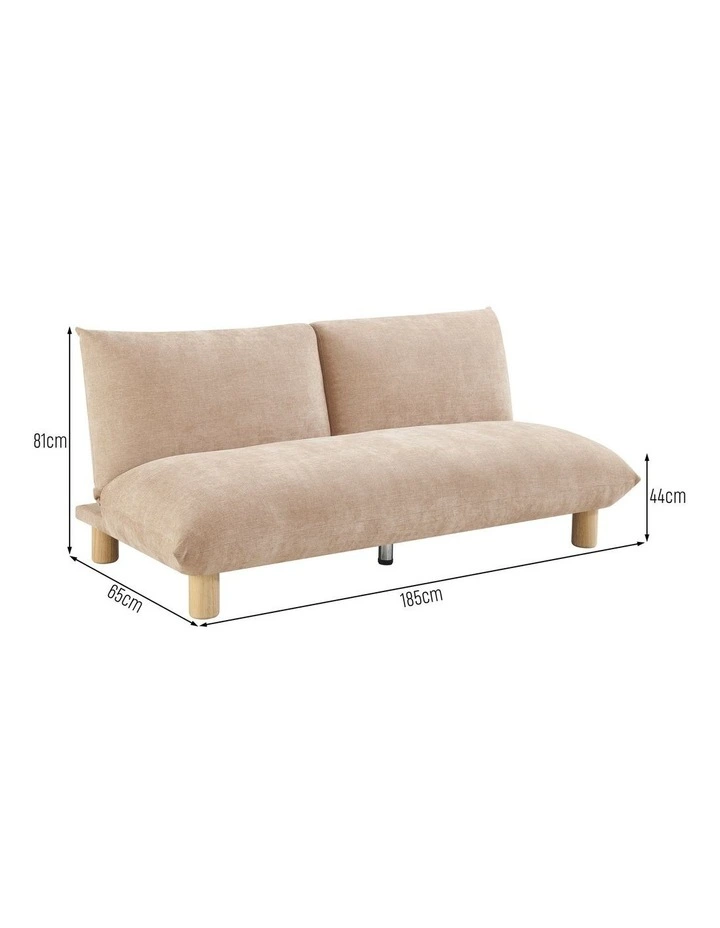 Althea Sofa Bed Lounge Couch Navy Light Clay image 6