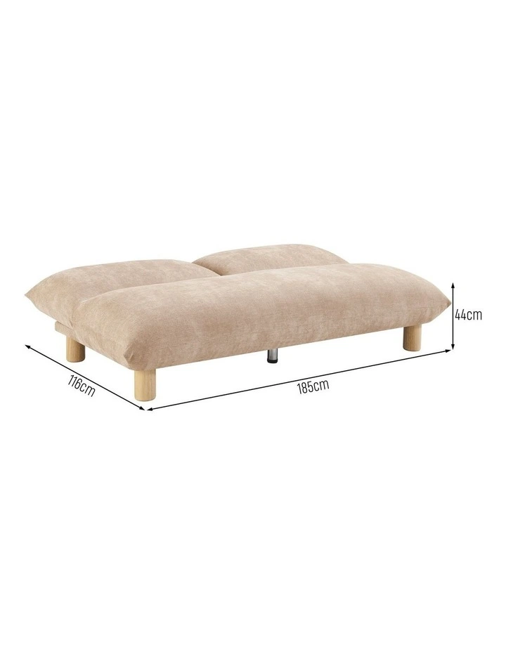 Althea Sofa Bed Lounge Couch Navy Light Clay image 7